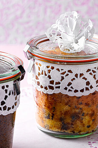 Marzipankuchen im Glas