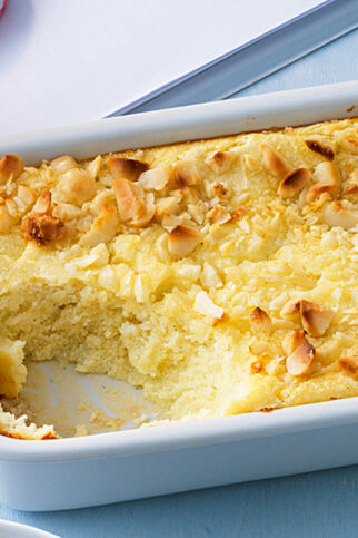 Süßer Grieß-Ricotta-Auflauf