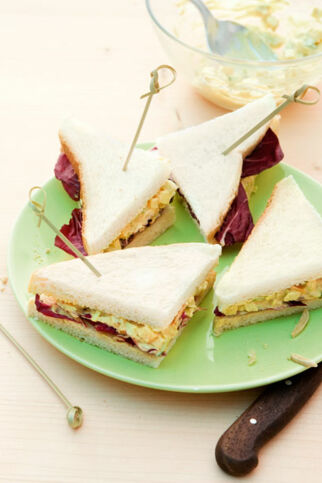 Tramezzini mit Apfel-Lauch-Creme Tramezzini mit Apfel-Lauch-Creme