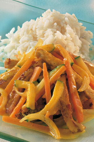 Geschnetzeltes mit Currysahne Geschnetzeltes mit Currysahne