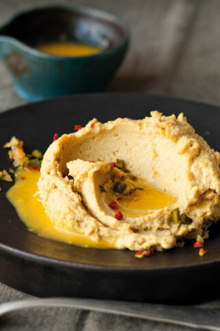 Safran-Orangen-Hummus