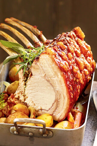 Schweinebraten mit Kräutern