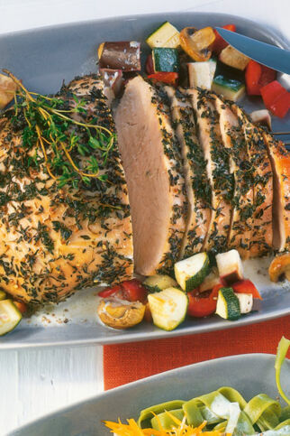 Putenbrust mit Champignongemüse Putenbrust mit Champignongemüse