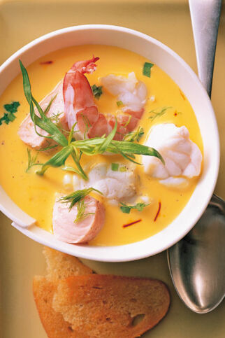Fischsuppe mit Fenchel und Safran