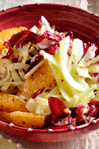 Radicchio-Fenchel-Salat mit Orangen Radicchio-Fenchel-Salat mit Orangen