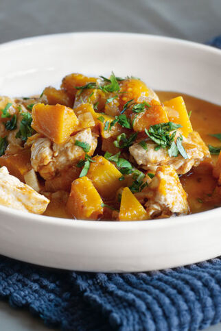 Hähnchen-Kürbis-Topf