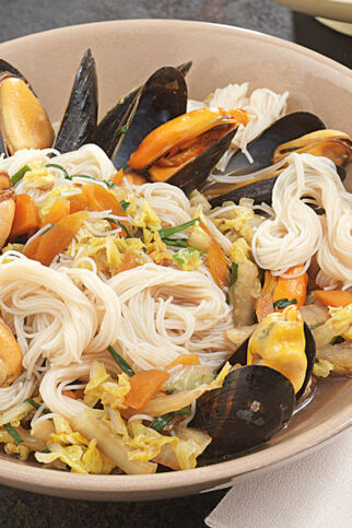 Muscheln aus dem Wok Muscheln aus dem Wok