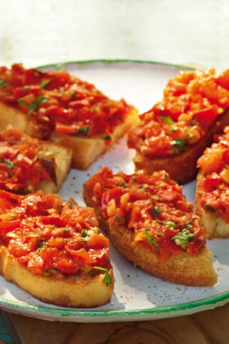 Bruschetta della casa Bruschetta della casa