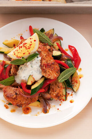 Gemüse-Gyros mit Pute Gemüse-Gyros mit Pute