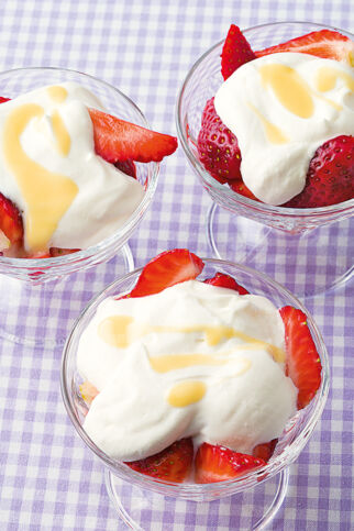 Erdbeeren mit Eierlikör Erdbeeren mit Eierlikör