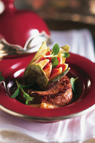Rinderfilet auf Feigen-Anis-Sauce Rinderfilet auf Feigen-Anis-Sauce