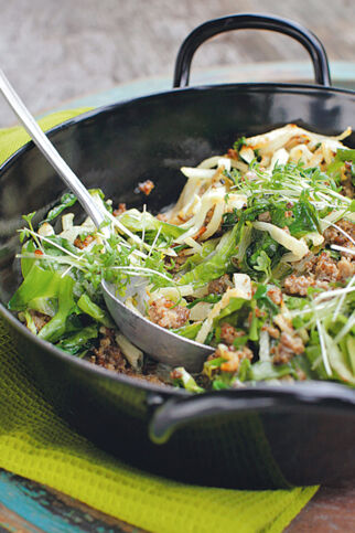 Winterrettich mit Hackfleisch