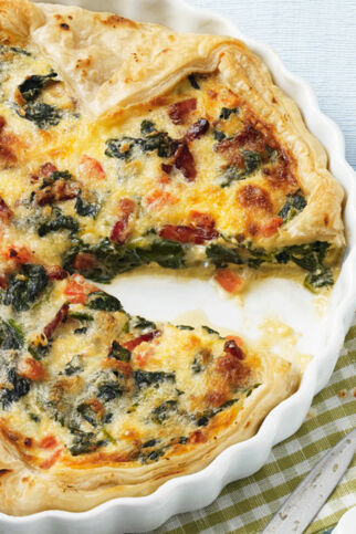 Spinat-Blätterteig-Quiche Spinat-Blätterteig-Quiche
