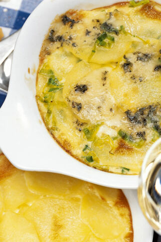 Gorgonzola-Lauch-Gratin Gorgonzola-Lauch-Gratin