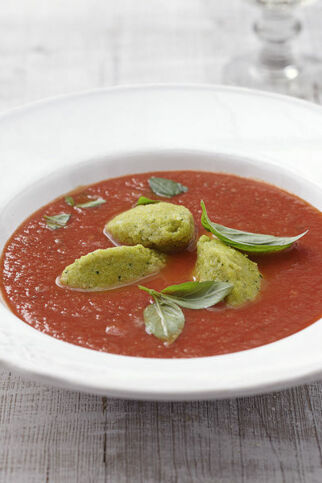 Polenta-Basilikum-Nocken Polenta-Basilikum-Nocken