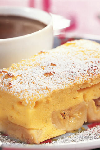 Quarkauflauf mit Bananen