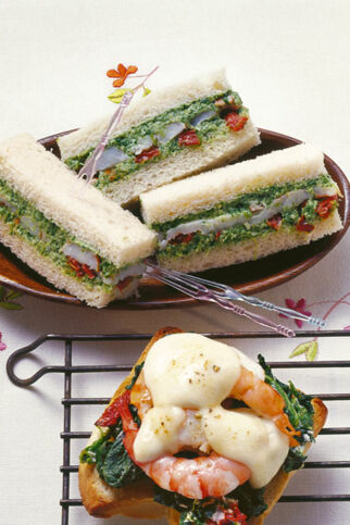 Spinatcreme-Sandwich Spinatcreme-Sandwich