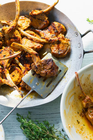 Lammchops in Thymian-Marinade Lammchops in Thymian-Marinade