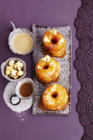 Caramel and Popcorn Cronuts Caramel and Popcorn Cronuts