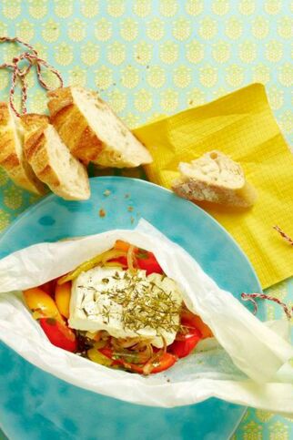 Fetakäse im Päckchen Fetakäse im Päckchen