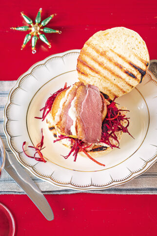 Weihnachts-Burger Weihnachts-Burger