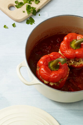 Gefüllte Paprika mit Couscous Gefüllte Paprika mit Couscous