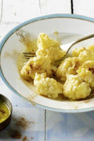 Apfelnocken mit Zimtbutter Apfelnocken mit Zimtbutter