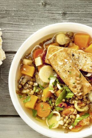 Linseneintopf mit Wintergemüse Linseneintopf mit Wintergemüse