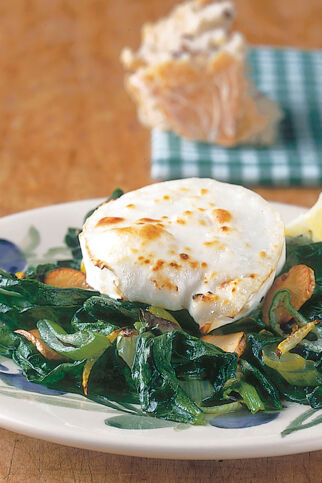 Spinat mit Ziegenkäse Spinat mit Ziegenkäse