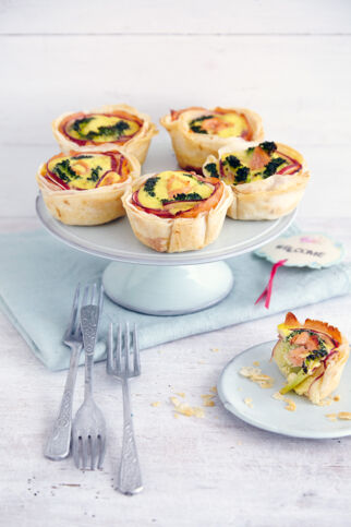 Filotörtchen mit Lachs Filotörtchen mit Lachs