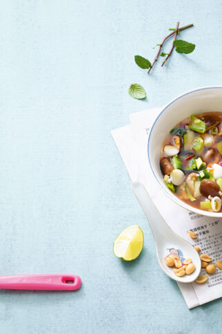 Vietnam-Suppe mit Roastbeef