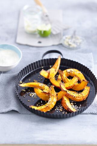 Ofenkürbis mit Tofunaise Ofenkürbis mit Tofunaise