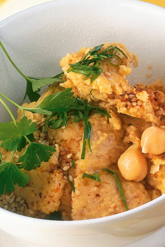 Kichererbsencreme mit Sesam Kichererbsencreme mit Sesam