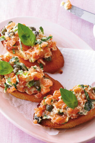 Crostini mit Lachscreme