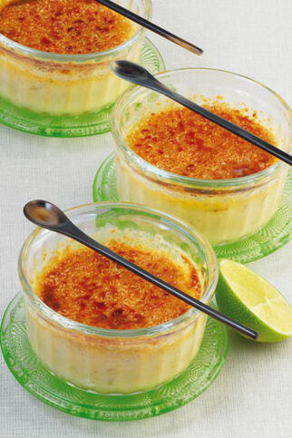 Crème brûlée mit Limettenaroma