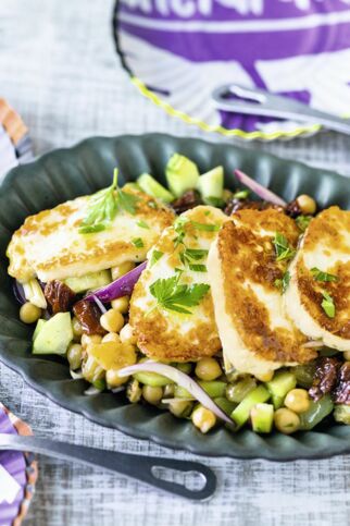 Halloumi-Kichererbsen-Salat