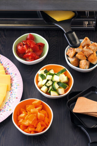 Raclette für Kinder mit mildem Käse
