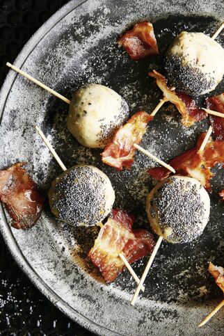 Breadpops mit Gorgonzolaund Mohn Breadpops mit Gorgonzolaund Mohn