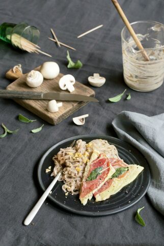 Saltimbocca mit Fettuccine Saltimbocca mit Fettuccine