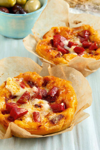 Kleine Chorizo-Quiches