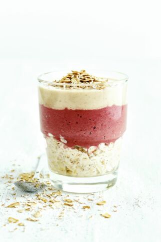 Overnight Kirsch-Banane-Gläschen Overnight Kirsch-Banane-Gläschen