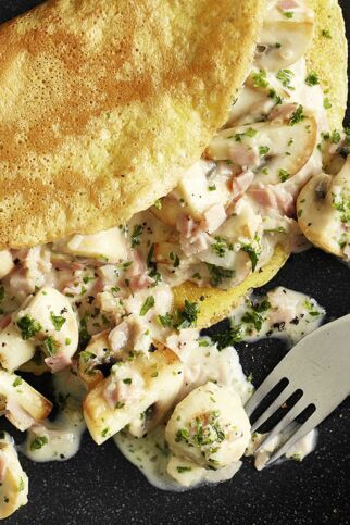 Omelett mit Champignonragout Omelett mit Champignonragout