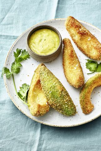 Avocado-Wedges mit Dip Avocado-Wedges mit Dip