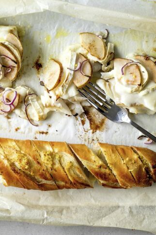 Kabeljau mit Käse und Birnen Kabeljau mit Käse und Birnen