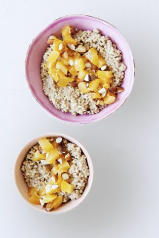 Hirseporridge mit Aprikosen Hirseporridge mit Aprikosen