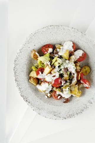 Mediterraner Kartoffelsalat aus dem Ofen Mediterraner Kartoffelsalat aus dem Ofen