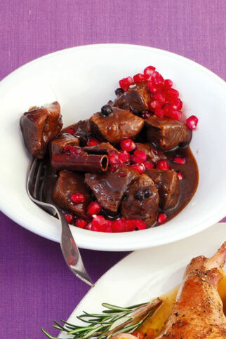 Rehragout mit Granatapfel Rehragout mit Granatapfel