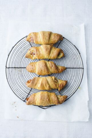 Schinkencroissants mit Parmesan Schinkencroissants mit Parmesan