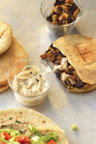 Auberginenpita Auberginenpita