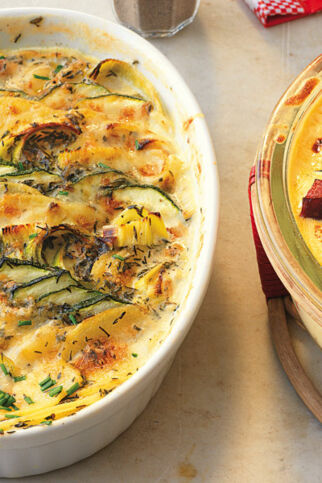 Kartoffel-Gemüse-Gratin
